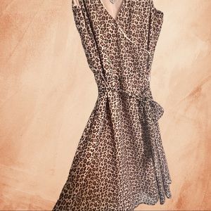 Light and flowy delicate cheetah print dress